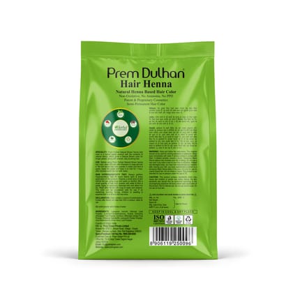 Prem Dulhan Henna Hair Color Natural Brown 125g