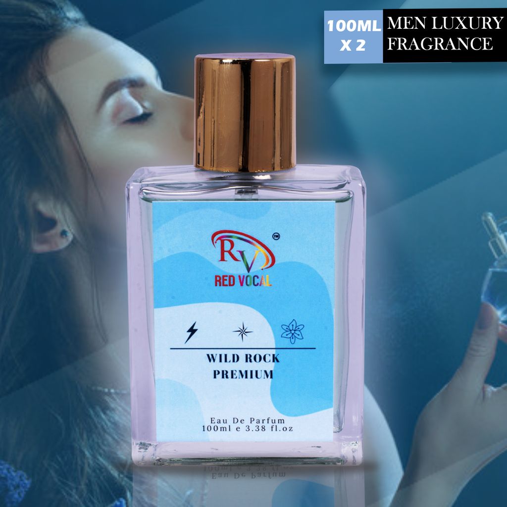 Red Vocal Wild Rock Premium Eau De Parfum 100ml For Men Set of 2 (100x2)