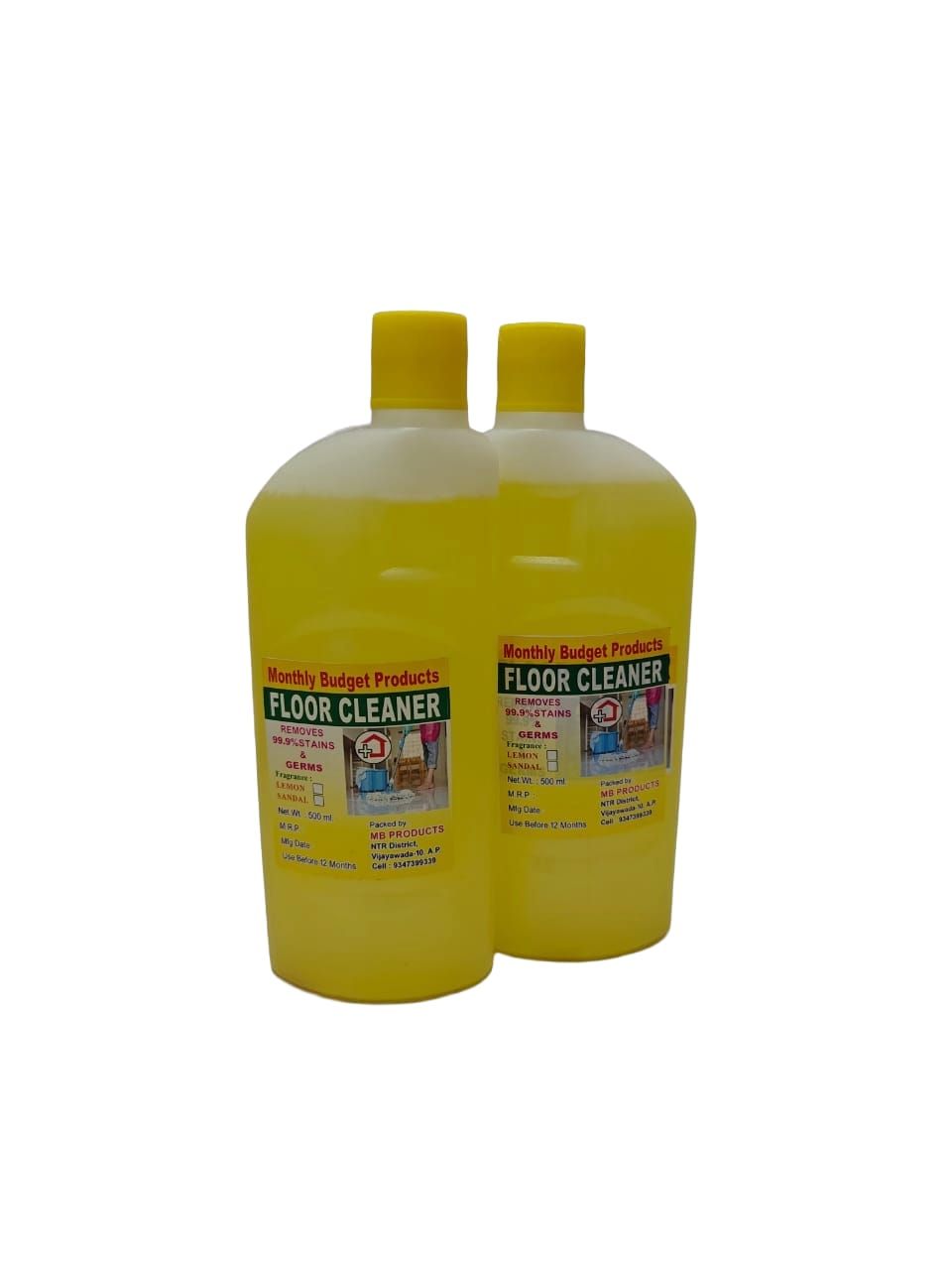 Monthly Budget Products Floor Cleaner - Lemon & Sandal Fragrance
