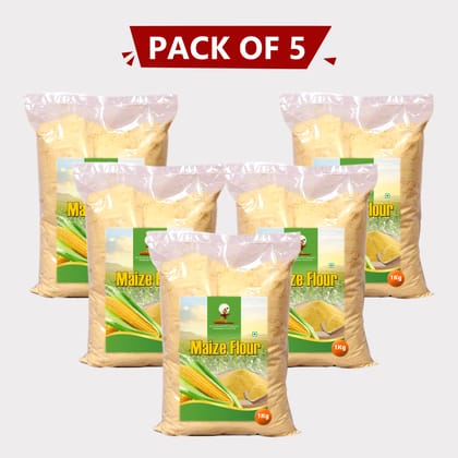 Maize Flour (1 kg), Pack of 5