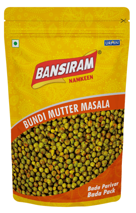 BANSIRAM BUNDI MATAR MASALA STANDEE PACK 375 GM (NAMKEEN)