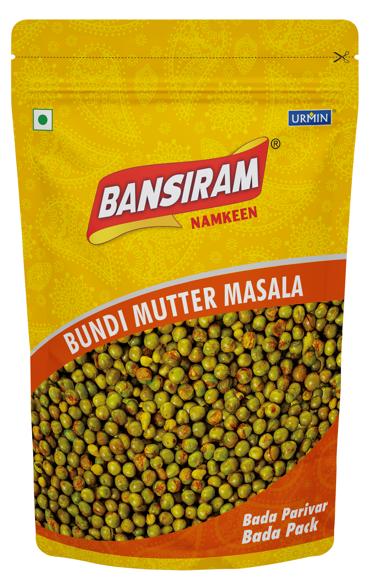 BANSIRAM BUNDI MATAR MASALA STANDEE PACK 375 GM (NAMKEEN)