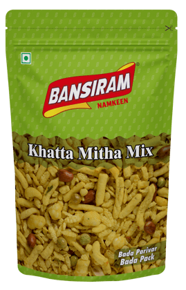 BANSIRAM KHATTA MITHA MIX STANDEE PACK 400GM (NAMKEEN)