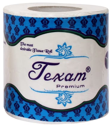 Texam 2 Ply Soft And Highly Absorbent Toilet Tissue Paper | 100% Natural Virgin Cellulose Fiber - Pack of 1 (350 Pulls Per Roll) Texam 2 Ply Soft And Highly Absorbent Toilet Tissue Paper | 100% Natural Virgin Cellulose Fiber - Pack of 1 (350 Pulls Per Roll)