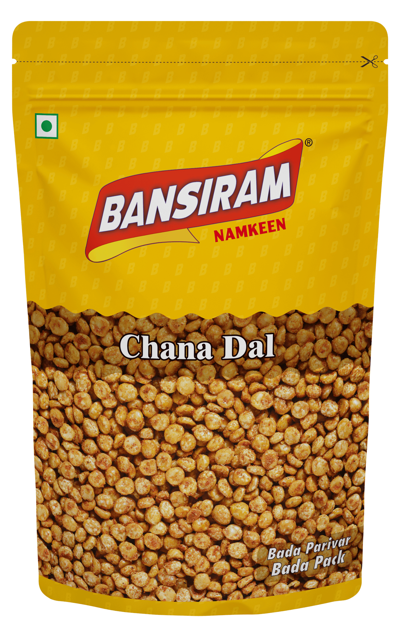 BANSIRAM CHANA DAL STANDEE PACK 375 GM (NAMKEEN)