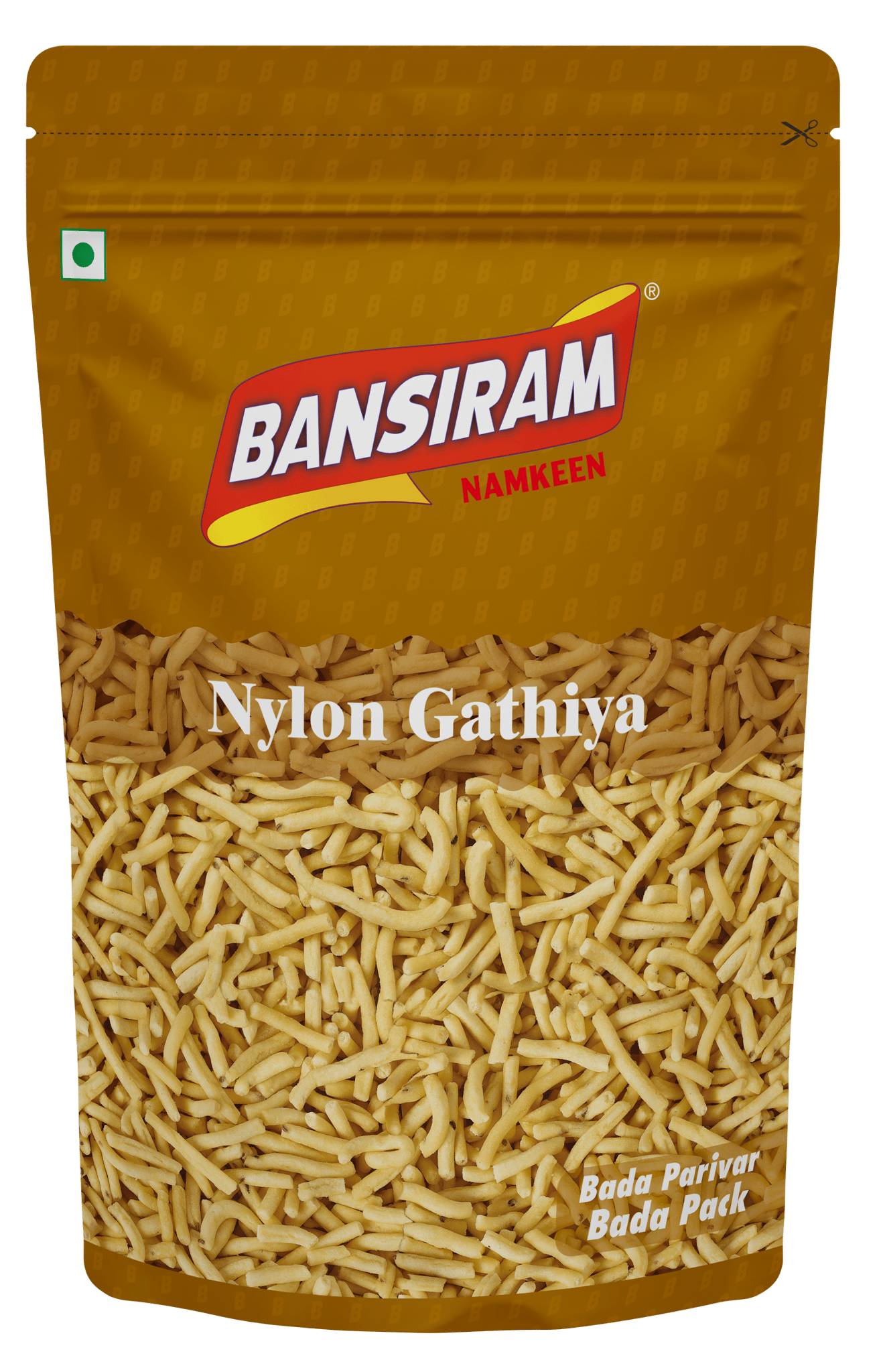 Bansiram Naylon Gathiya Standee Pack 400 gm (Namkeen)