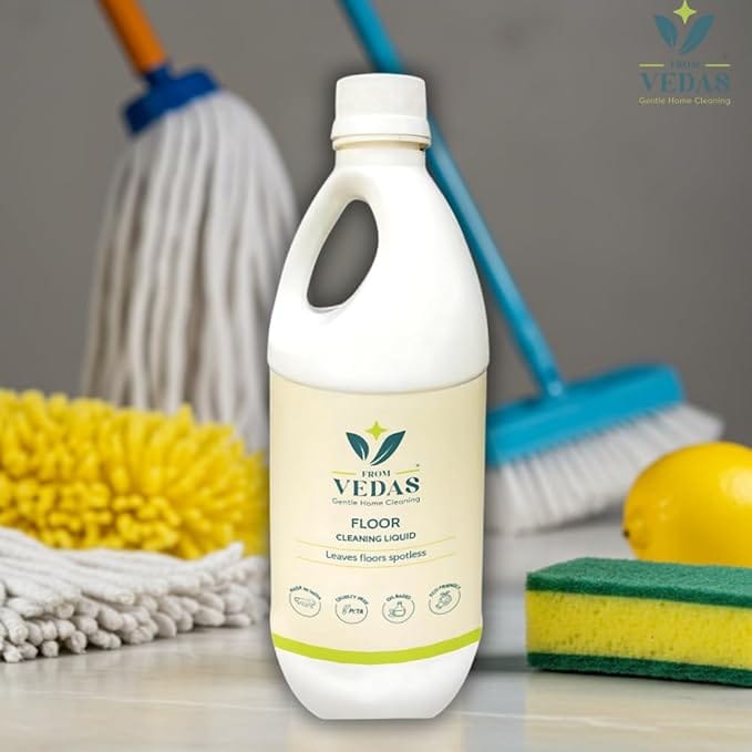 FromVedas Floor Cleaner Liquid, Suitable for Bathroom & Floor surfaces like ceramic, marble, granite, mosaic etc - 500ml