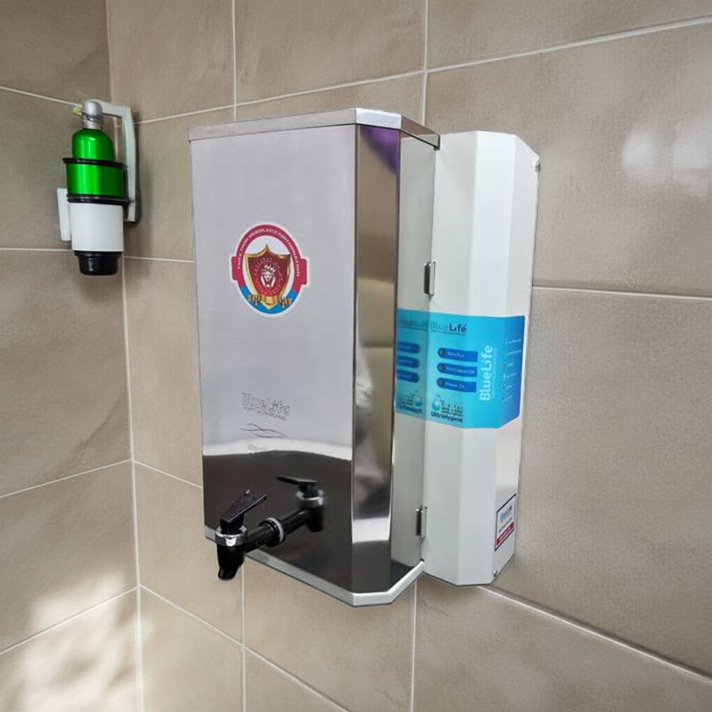 BlueLife® UltraHygiene, UF+UV Water Purifier with Detachable Stainless-Steel Tank, for Corporation Water