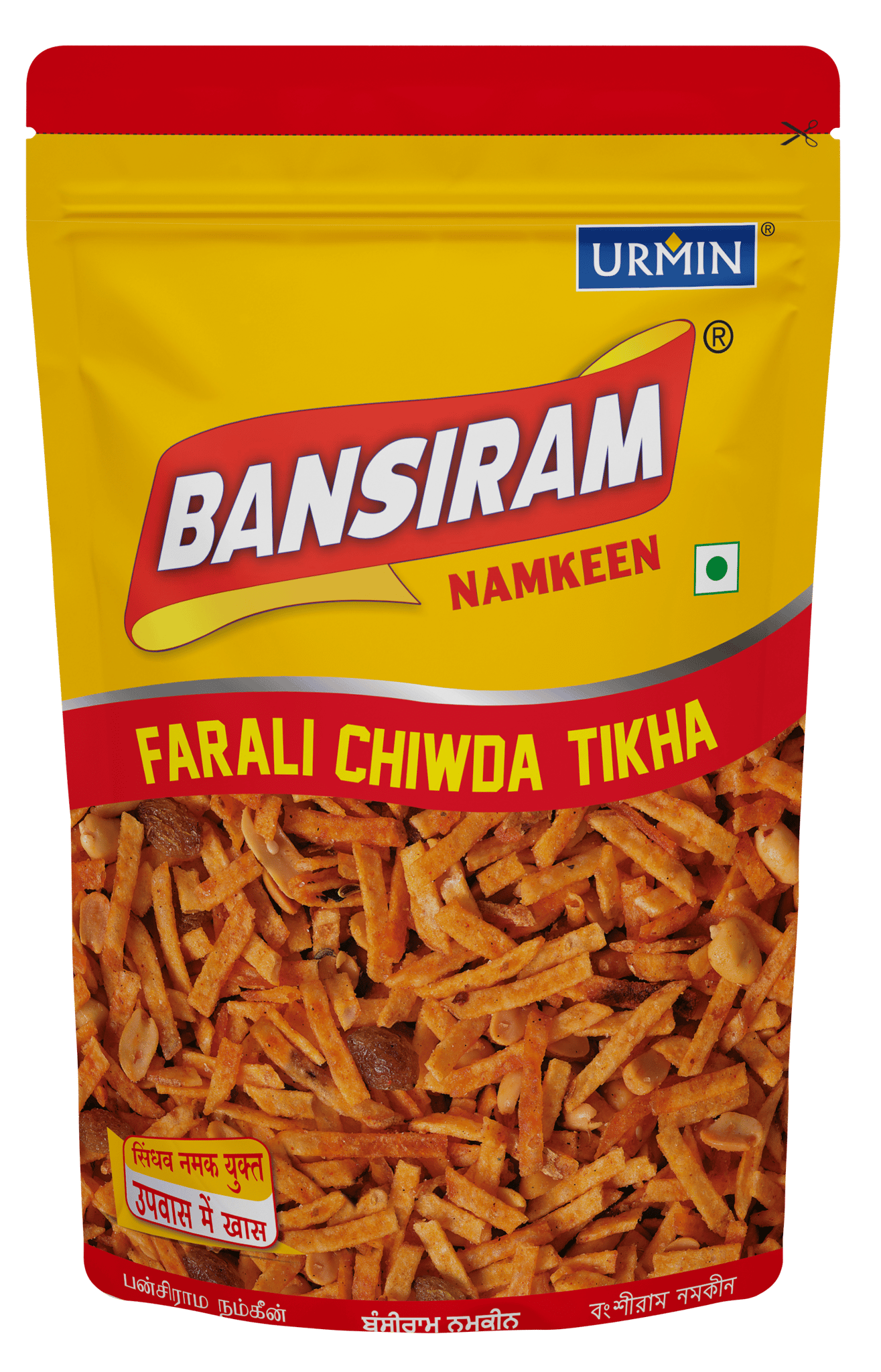 BANSIRAM FARALI CHIWDA TIKHA STANDEE PACK 350 GM (NAMKEEN)