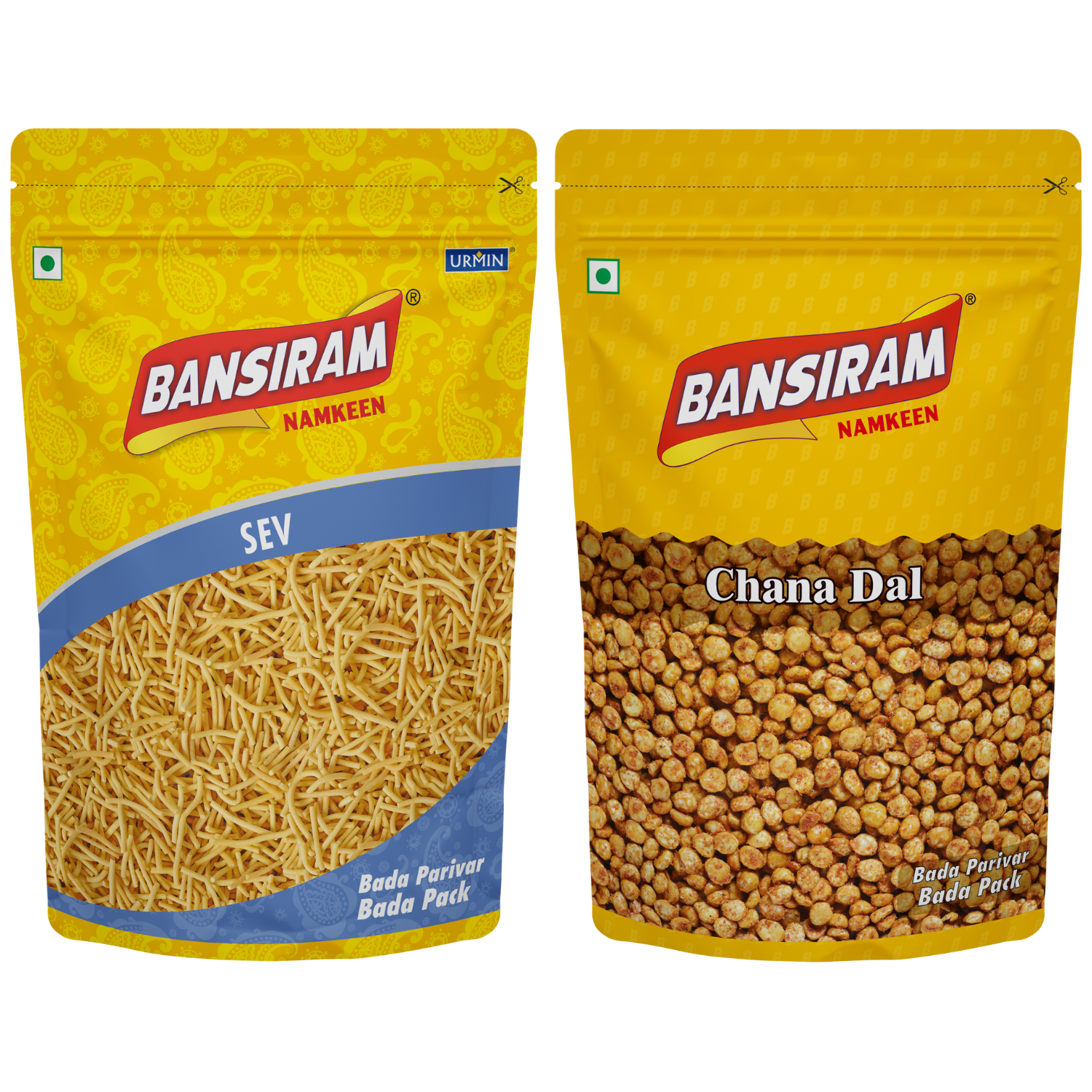 Bansiram Namkeen Sev & Chana Dal (2 x 375gm) Combo Pack - 750 gm