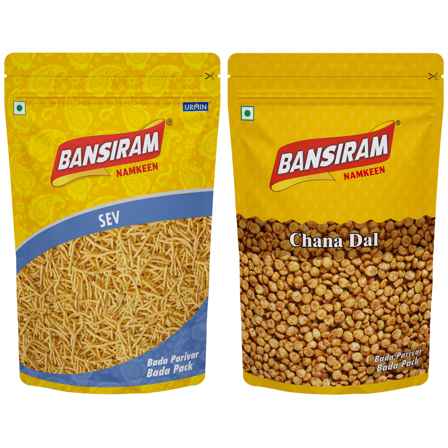 Bansiram Namkeen Sev & Chana Dal (2 x 375gm) Combo Pack - 750 gm