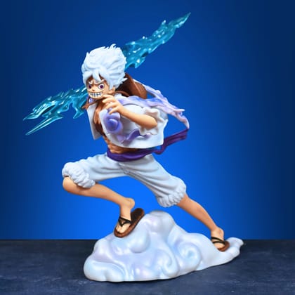 SUN GOD NIKA MONKEY D. LUFFY GEAR 5 ACTION FIGURE WITH THUNDER SWORD (30 CM HEIGHT) - ONE PIECE