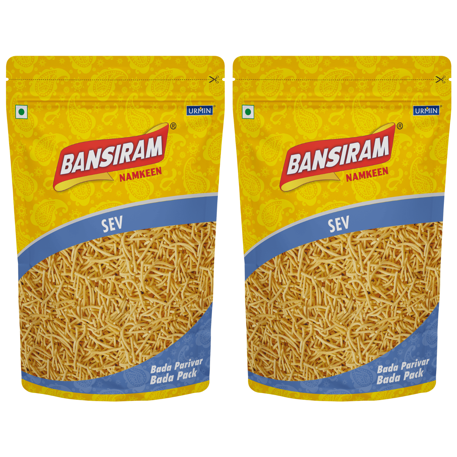 Bansiram Namkeen Sev ( Pack of 2 X 375g) - 750gm.