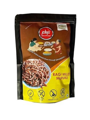 PKP Ragi/Pearl Millet Muruku – Healthy & Tasty|No Preservatives|Millet Namkeen|Indian Snack|Tea time snacks|320g.