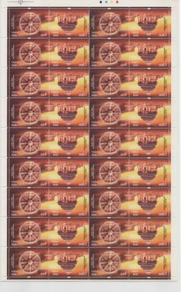 Shobhaphila's Sun Temple Konark Se-Tenants Stamps Sheet - India Heritage Collection ( 1st Dec 2001) Shobhaphila's Sun Temple Konark Se-Tenants Stamps Sheet - India Heritage Collection ( 1st Dec 2001)