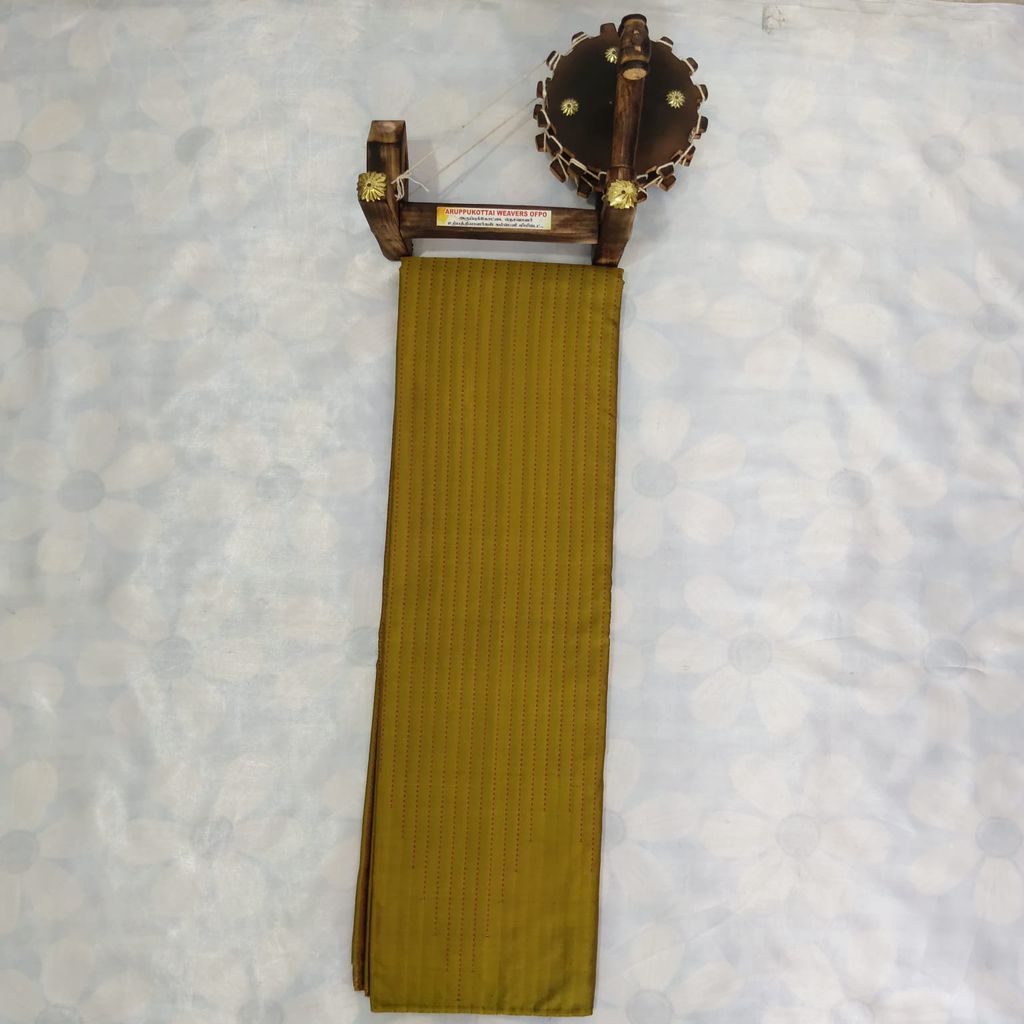 Aarani Silk Saree with Blouse - Mustard