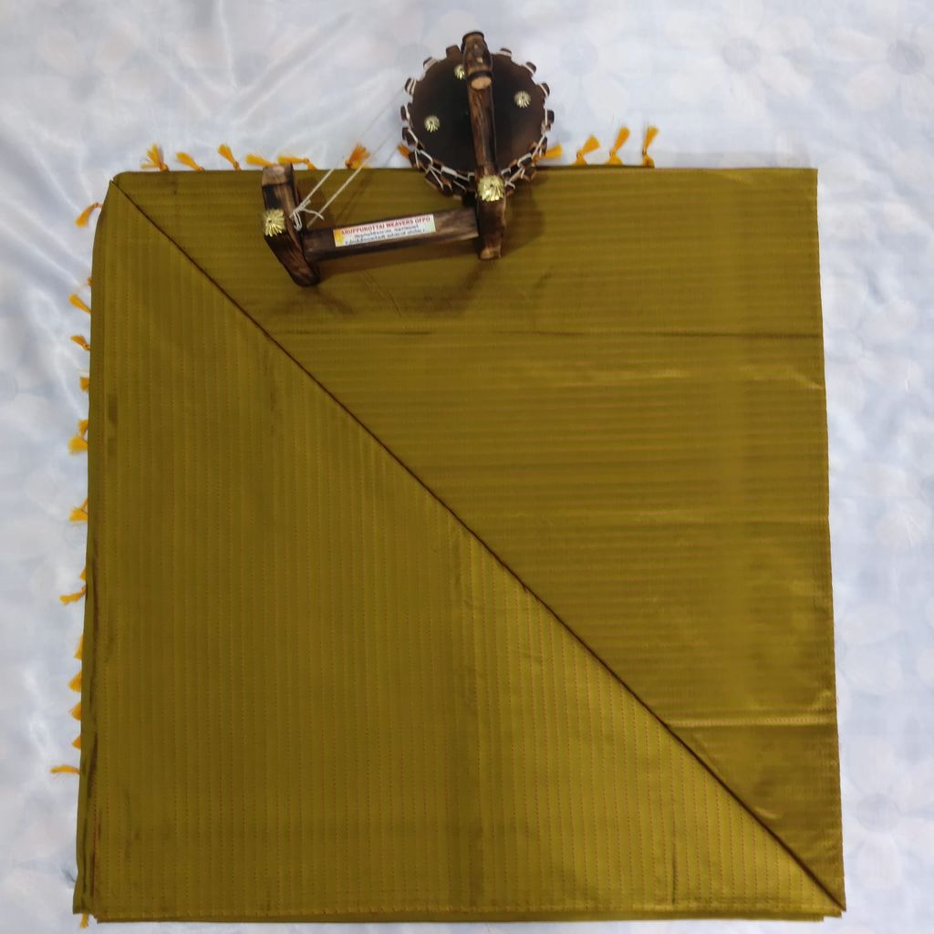 Aarani Silk Saree with Blouse - Mustard