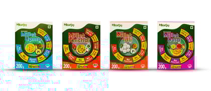 Milletsy Pack of 4 Instant Millet Khichdi,Idli,Upoma & Dosa Mix / Ready to Cook