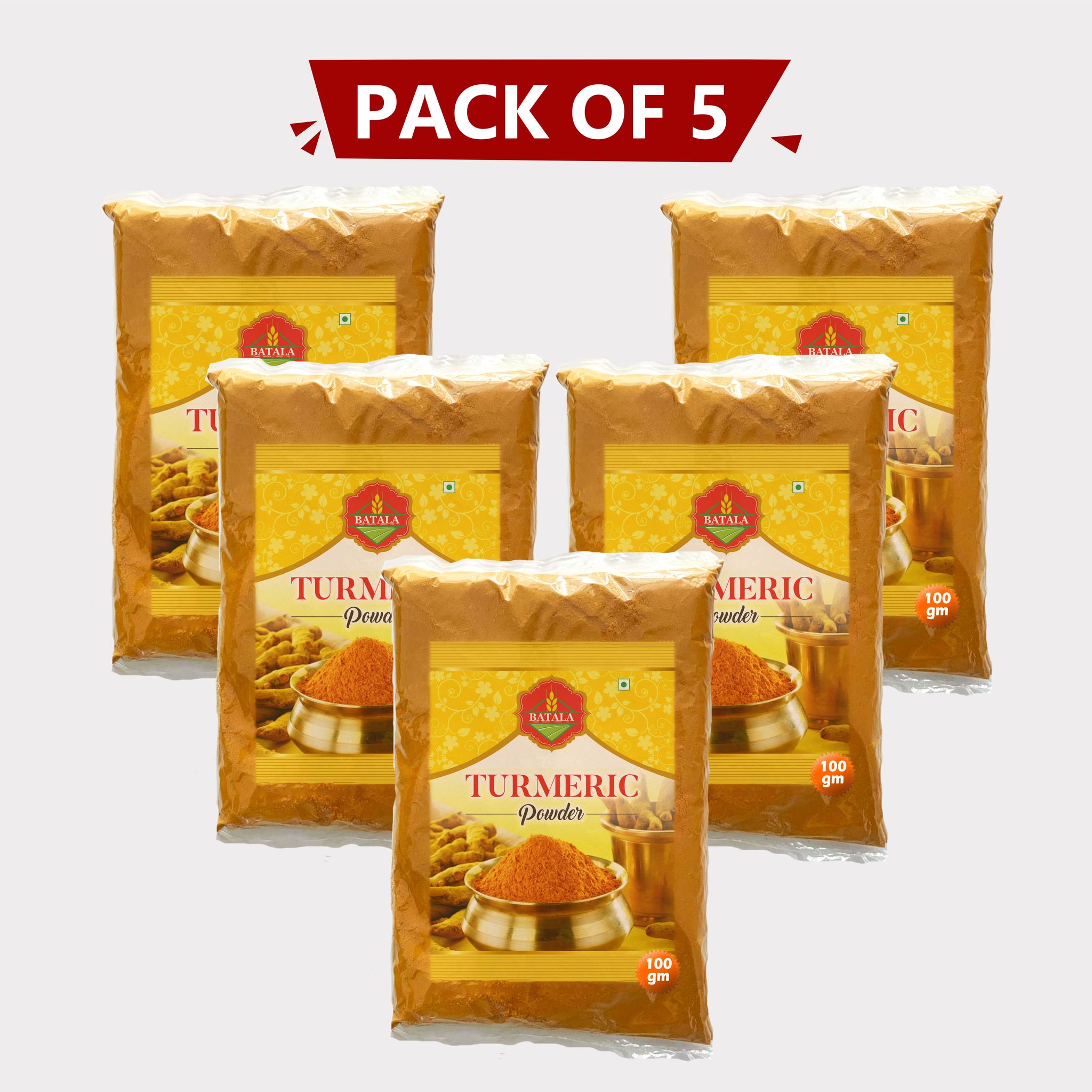 Turmeric Powder (100 gm), pack of 5