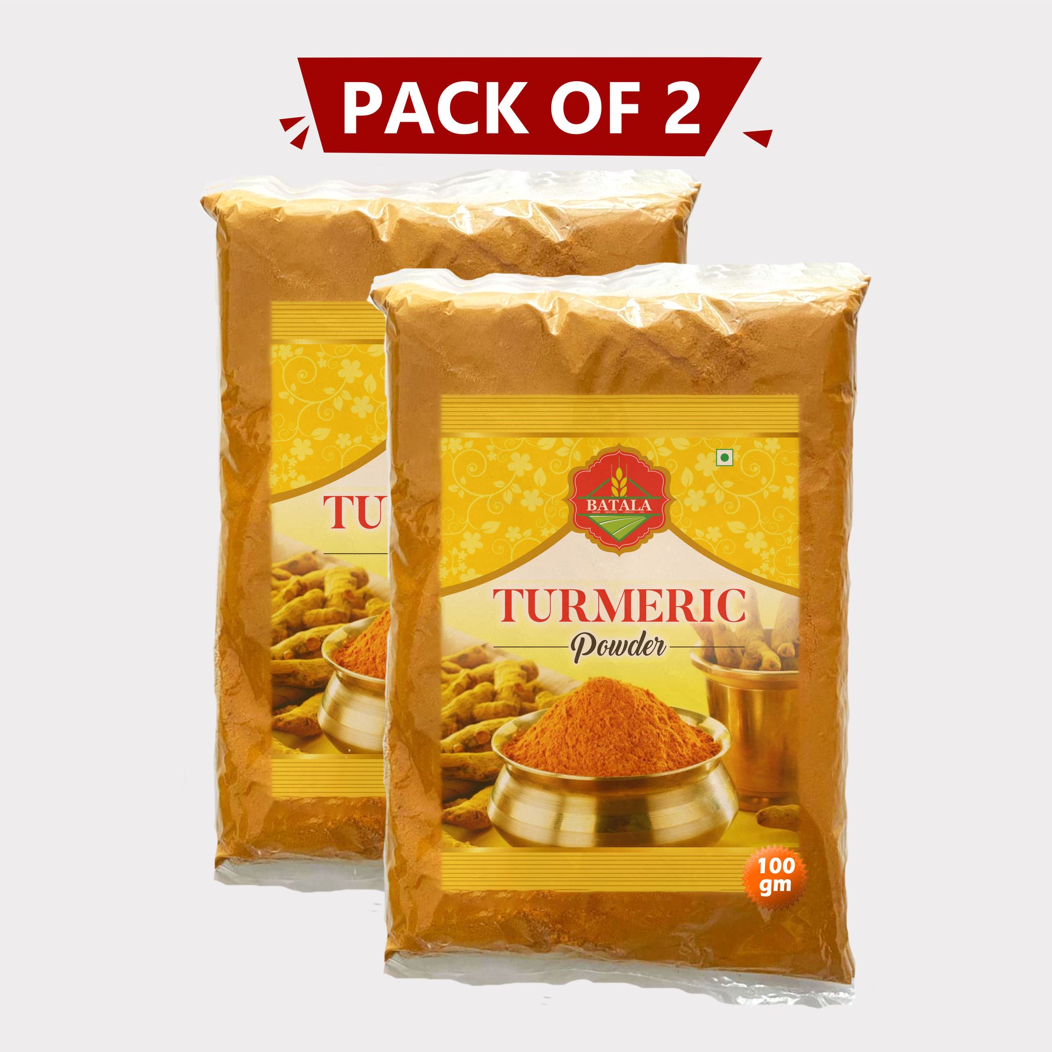 Turmeric Powder (100 gm), pack of 2