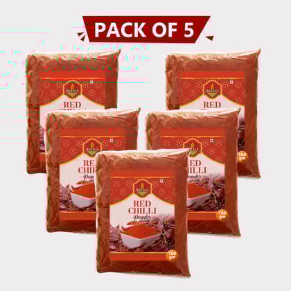 Red Chilli Powder (100 gm), pack of 5