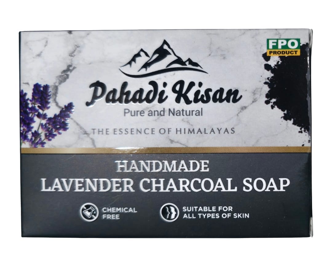 Lavender Charcoal Soap (100gm)