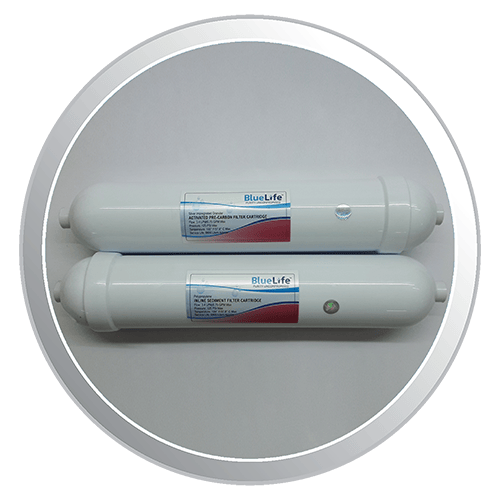 BlueLife® - Set of 2 Replacement Filter Cartridges (Sediment, Pre-Carbon)