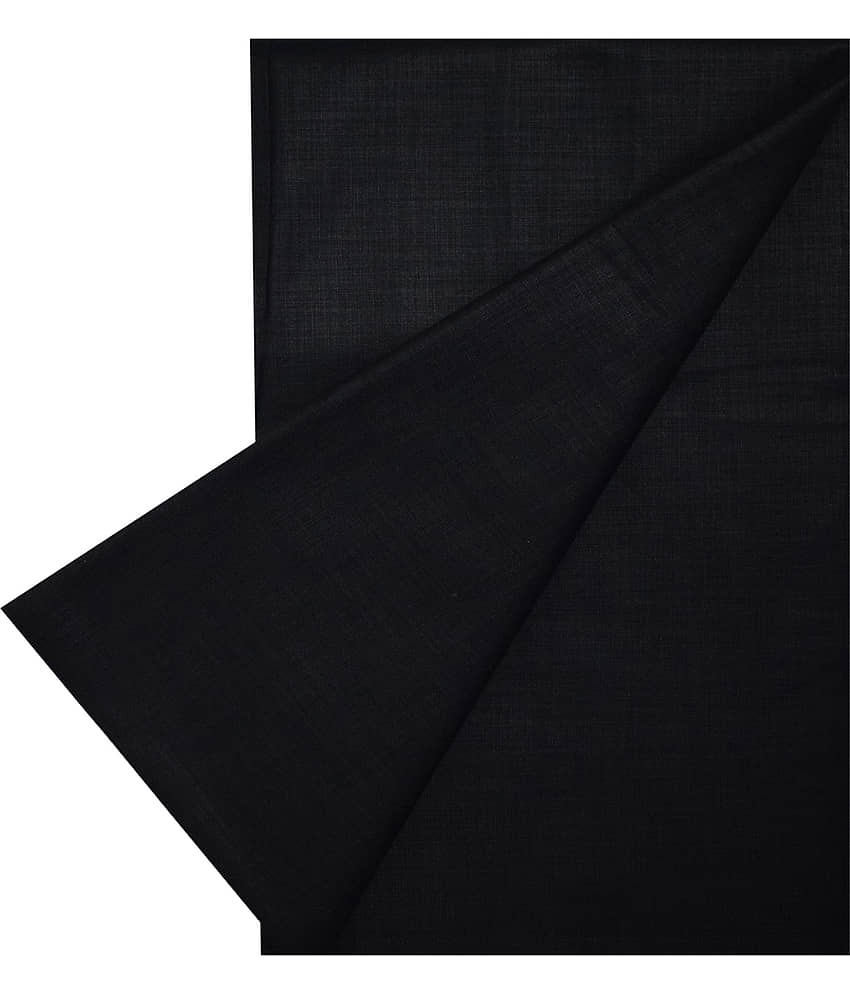KUNDAN SULZ GWALIOR Black Cotton Blend Unstitched Shirt pc