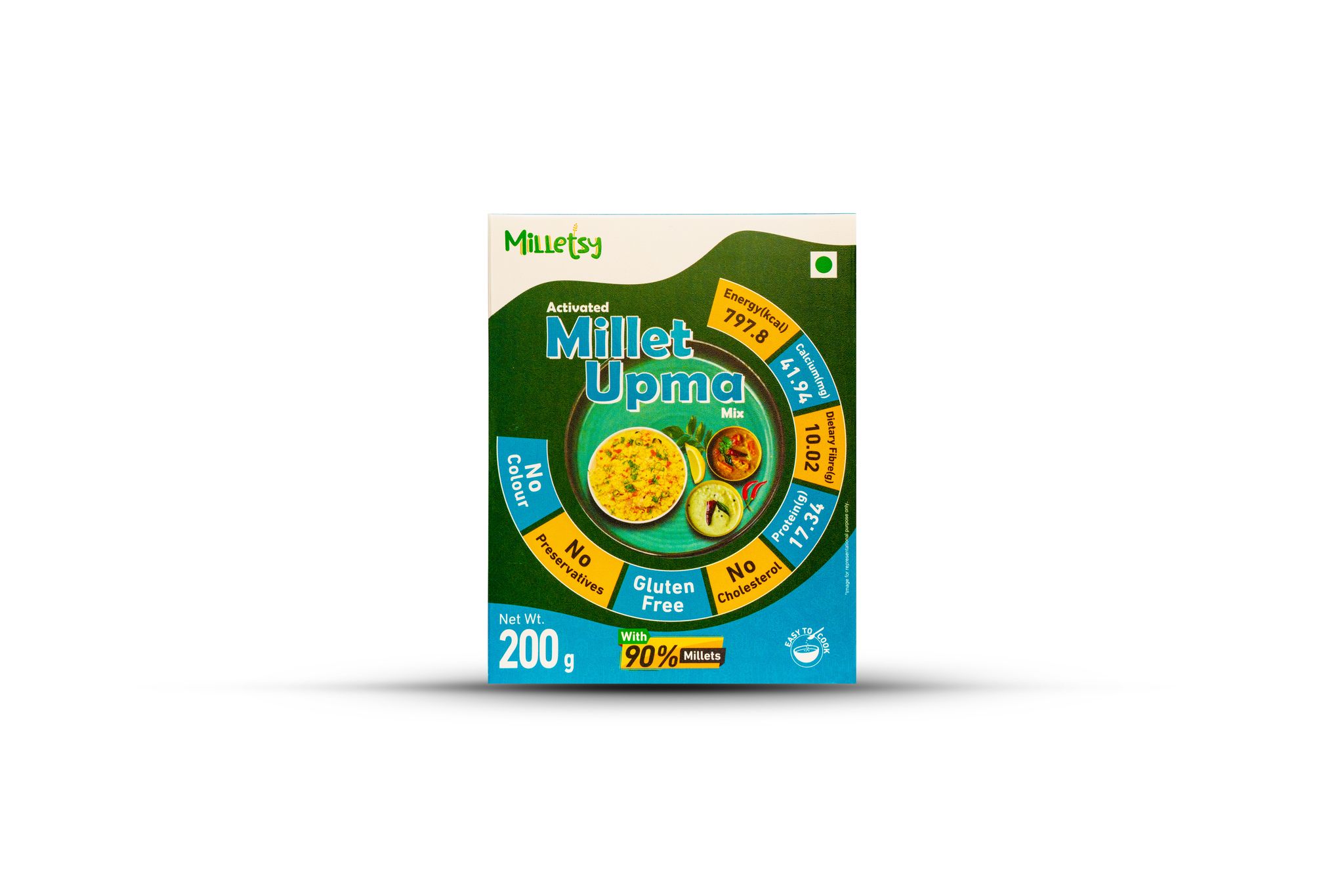 Milletsy Millet Upma Instant Mix (Activated)