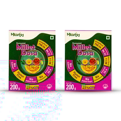 Milletsy Millet Dosa Instant Mix Pack of 2| 200 gm each