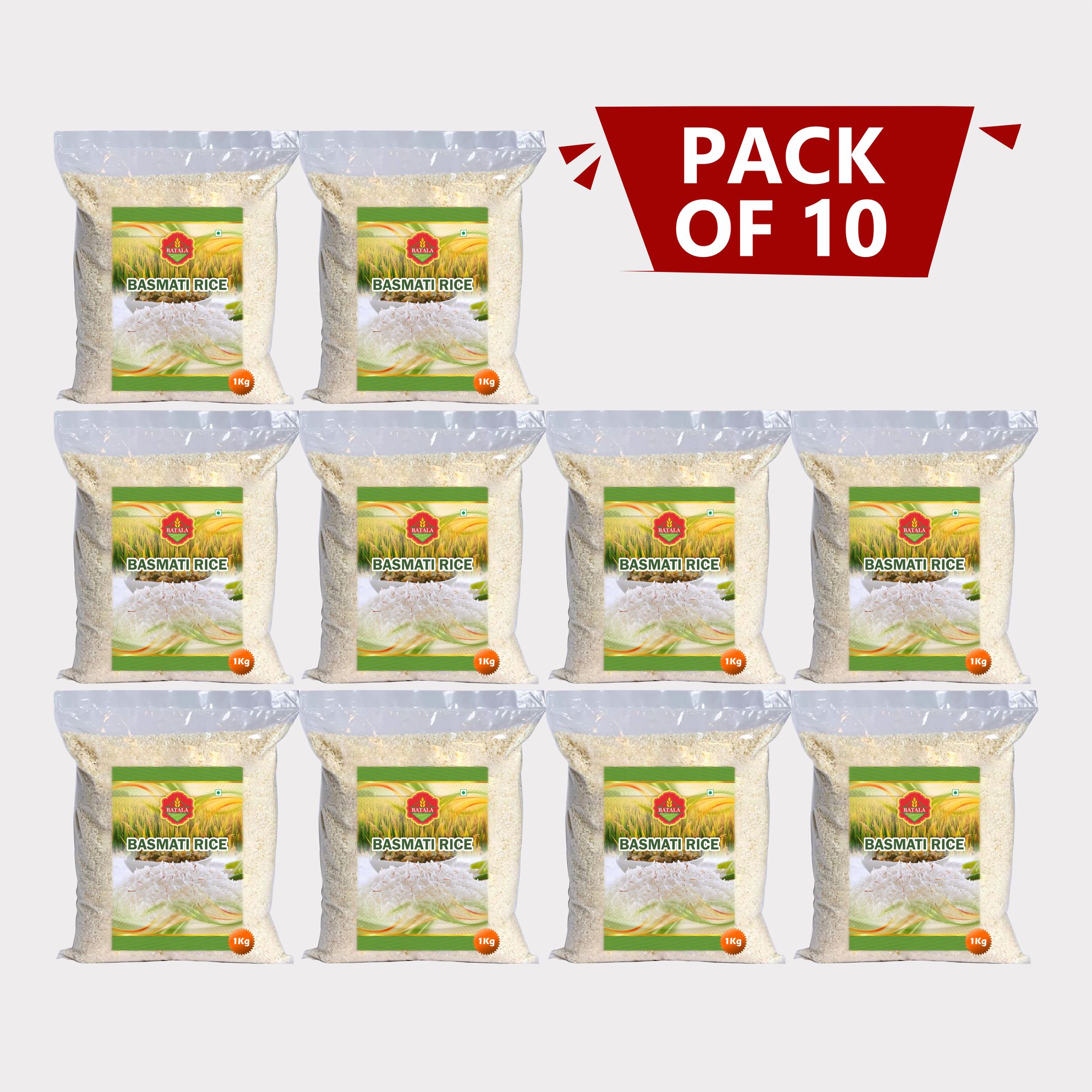 Basmati Rice (Pack of 10)