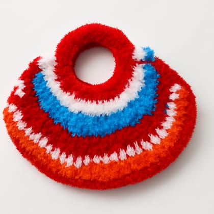 Rainbow Woolen Circle Bag - Handcrafted Bohemian Accessory Rainbow Woolen Circle Bag - Handcrafted Bohemian Accessory