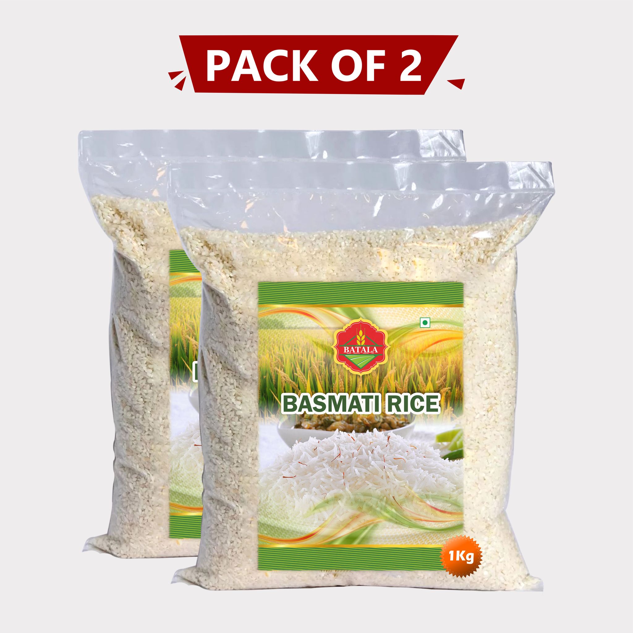 Batala Basmati Chawal 2kg – Farm-Fresh, Long-Grain Rice for Perfect Everyday Meals. 
