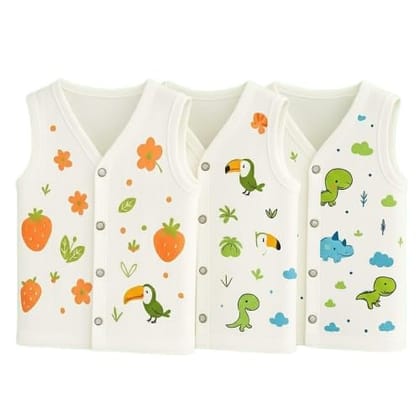 Muslin JABLA Button SNAP 3 Closure White