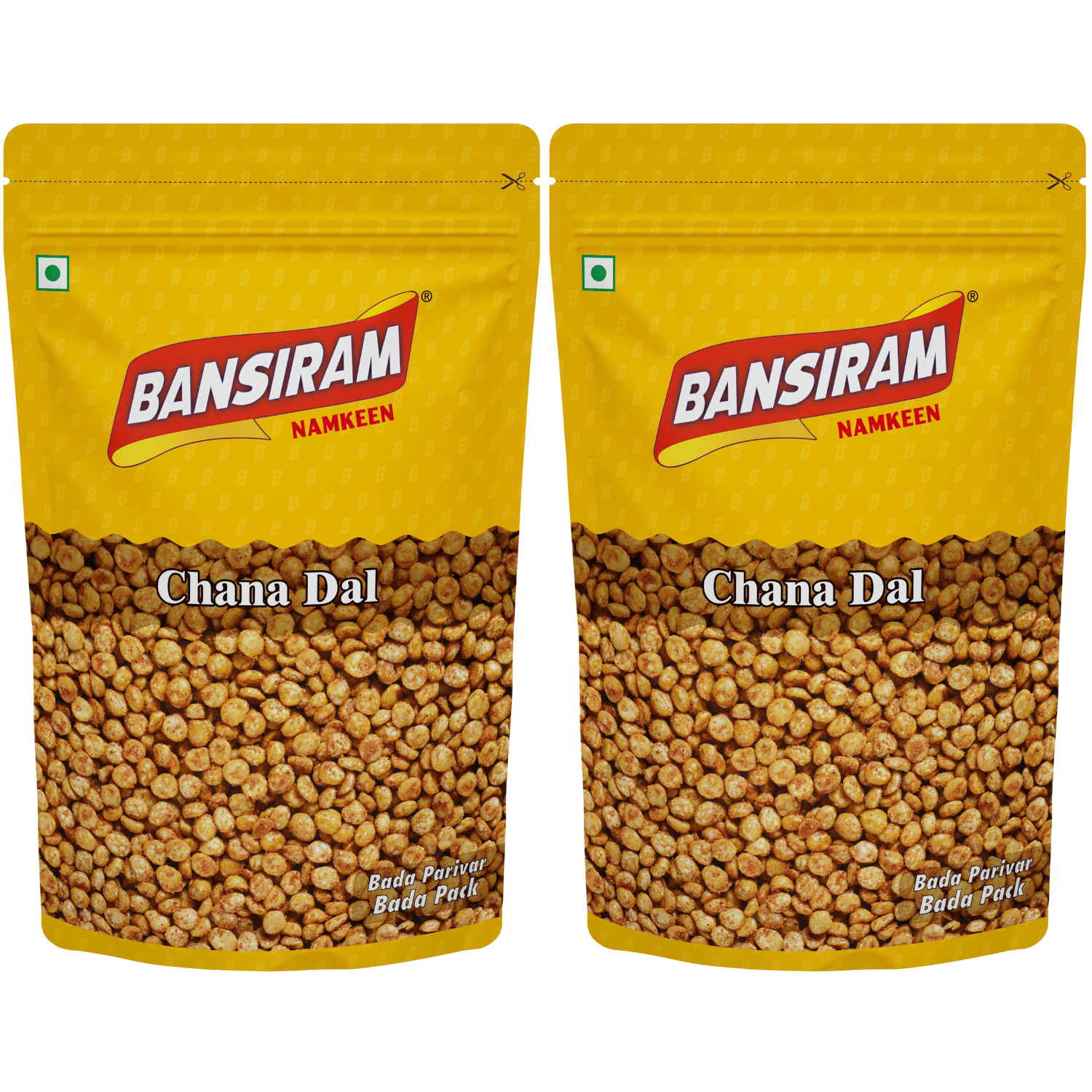 Bansiram Namkeen Chana Dal ( Pack of 2 X 375g) - 750gm.