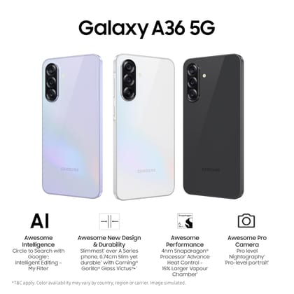 Samsung Galaxy A36 5G (8GB/256GB)-Awesome Lavender
