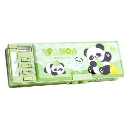 KTRS ENTERPRISE Panda Cipher Lock Stationery Box High-Tech Internet Popular Guofeng Pen Case Pencil Case
