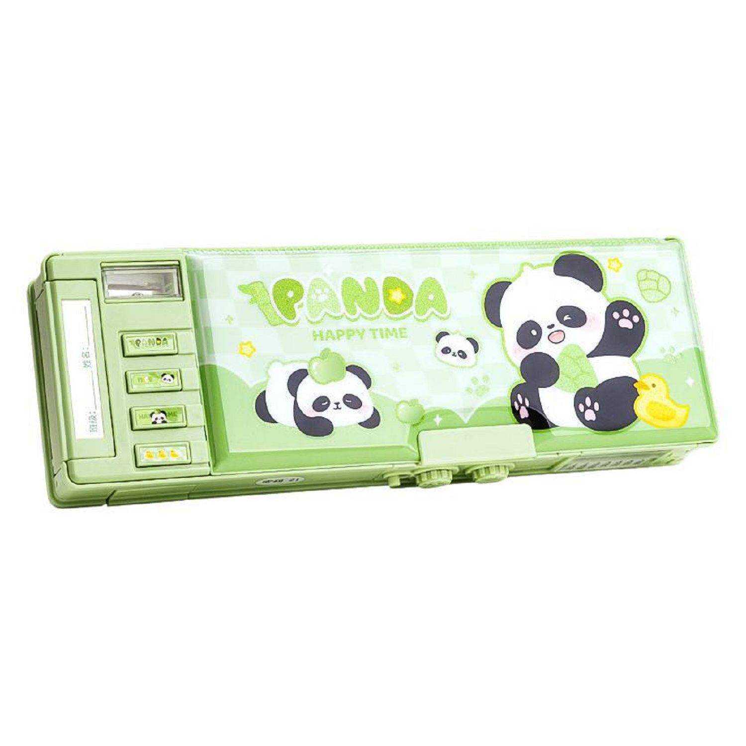 KTRS ENTERPRISE Panda Cipher Lock Stationery Box High-Tech Internet Popular Guofeng Pen Case Pencil Case
