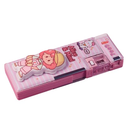 KTRS ENTERPRISE School Items for Kids -Customized Cartoon Printed Geometry Box