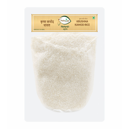 Organic Krushna Kamod Rice | Gujarati Traditional Rice | Aromatic & Soft Short Grain | Premium Traditional Gujarati Chawal | Easy to Digest & Soft Fragrant | 100% Natural & No Polishing | Chemical-Free | 1 Kg