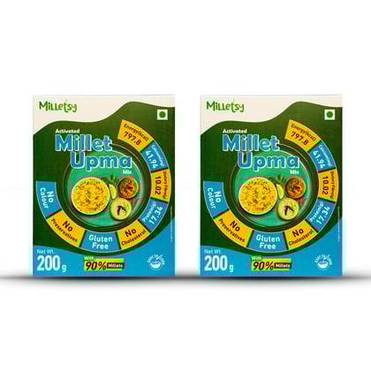Milletsy Millet Upma Instant Mix Pack of 2| 200 gm each