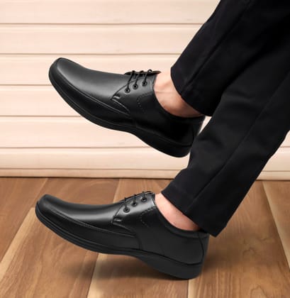 WUGO::Latest Stylish Men Formal Shoes|Black Derby Shoes|Office Shoes For Men's & Boys (Free Home Delivery)