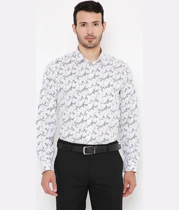 Maharaja - White Polyester Slim Fit Men's Casual Shirt ( Pack of 1 )