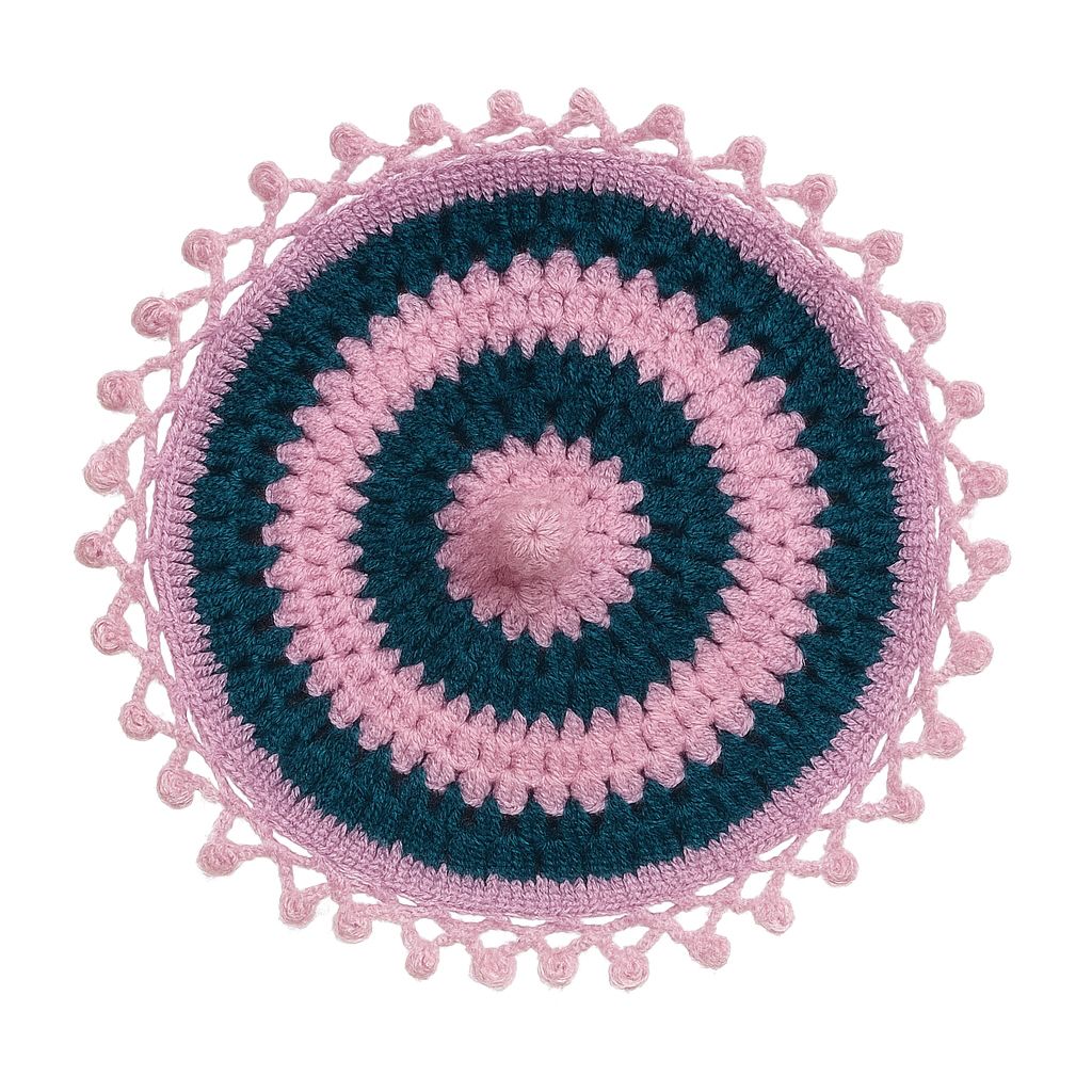 Handmade Crochet Coaster - Spiral Design