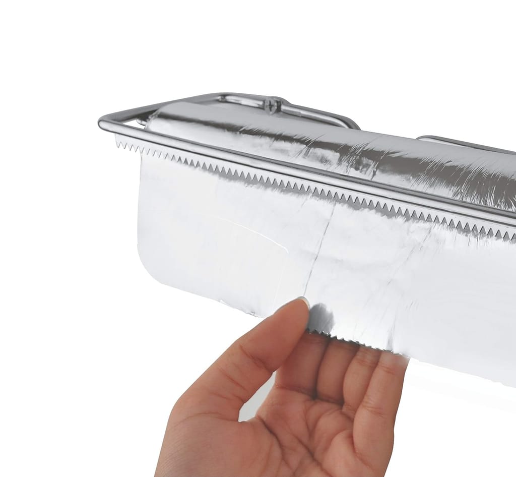 AJUSS Foil Cutter for Kitchen, Aluminium Foil Stand with Cutter, Stainless Steel (Silver)