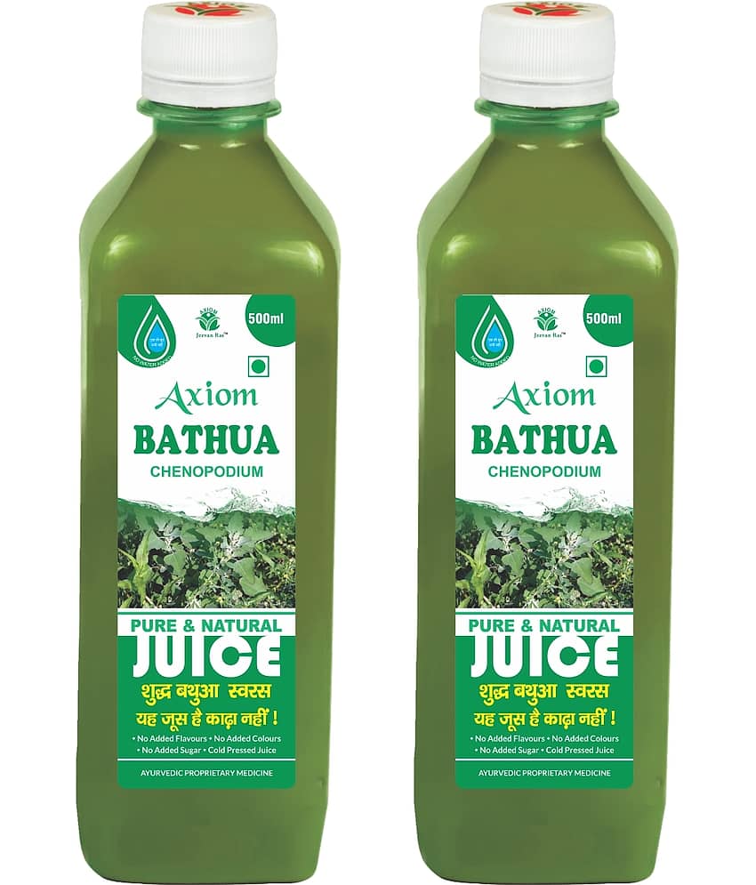 Axiom Bathua Juice 500ml (Pack of 2) |100% Natural WHO-GLP,GMP,ISO Certified Product