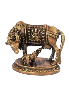 Brass Cow and Calf Sculpture - Divine Home Decor Brass Cow and Calf Sculpture - Divine Home Decor