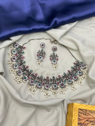 Oxidised Necklace 007