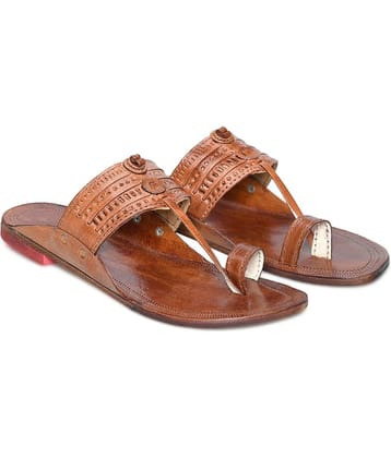 STEPHORN Brown Men's Kolhapuris