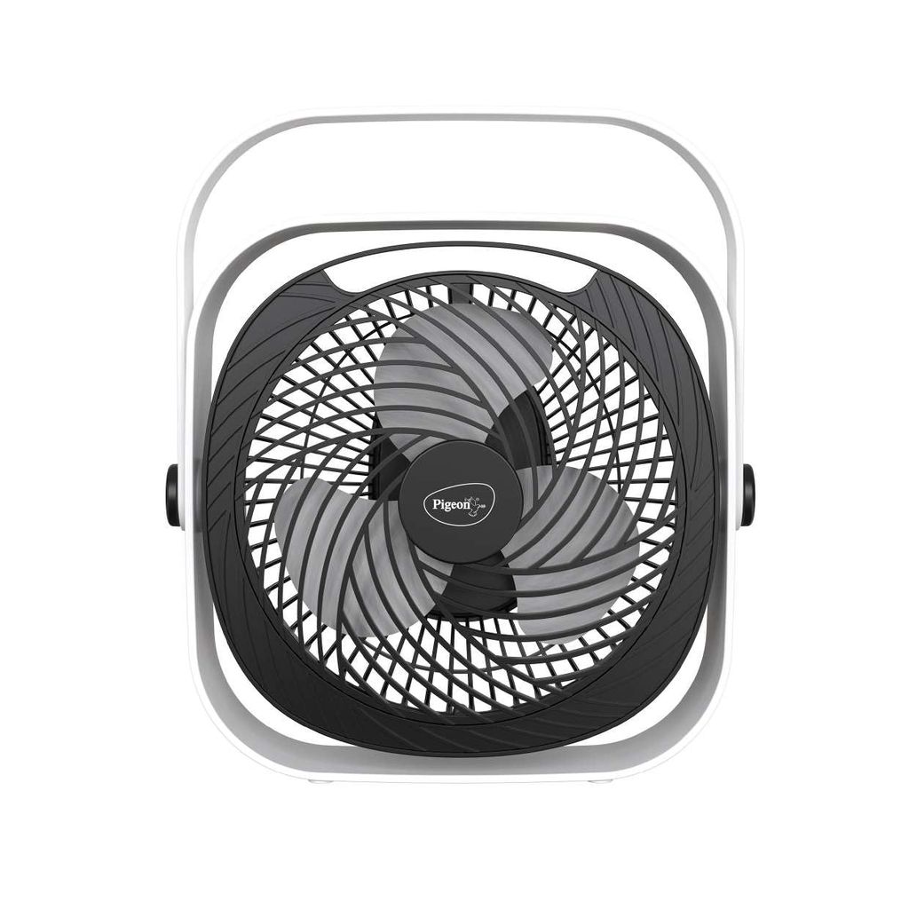 Pigeon Aura Portable Mini Fan with 1800mAh Rechargeable Battery, 3 Speed Modes & USB Charging | UltraLite, 360° Rotation, Multi-Clip Function for Home - Electricals | Buy online on ZillyBuy